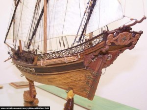 maqueta de jabeque argelino